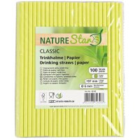 NATURE Star Papier-Trinkhalm Classic, 197 mm, grau