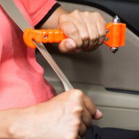 FIRST AID ONLY Marteau de secours 2 en 1, orange