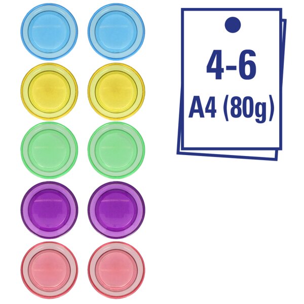 WESTCOTT Aimant, diamètre: 30 mm, set de 10