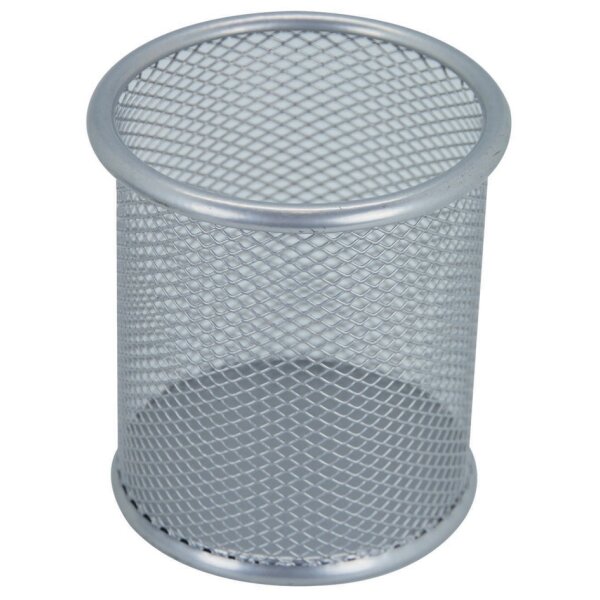 WESTCOTT Pot à crayons, en fils métalliques, argent