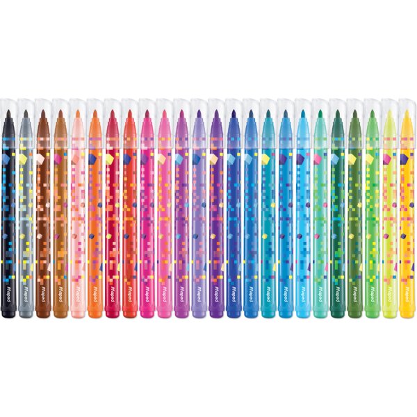 Maped Feutre PIXEL PARTY, étui en carton de 12