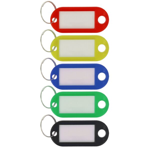 WESTCOTT Porte-clé avec anneau, pack de 10, assorti