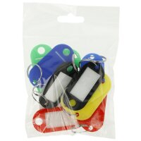 WESTCOTT Porte-clé avec anneau, pack de 10, assorti