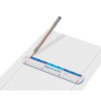 Pelikan Règle griffix, 150 mm, transparent / bleu