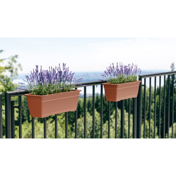 tera Kit de jardinière Birka, support inclus, terracotta