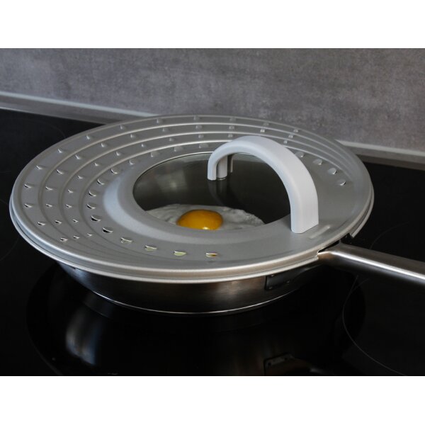 Linden Berg Couvercle anti-projections, rond, 315 mm, gris