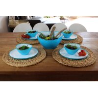 Linden Berg Set dassiettes de table, ovale, set de 2, bleu