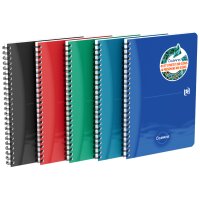 Oxford Office Cahier à spirale Oceanis, A4, PP, noir