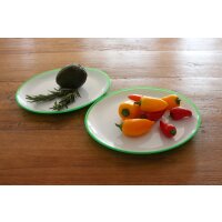 Linden Berg Set dassiettes de table, ovale, set de 2, vert