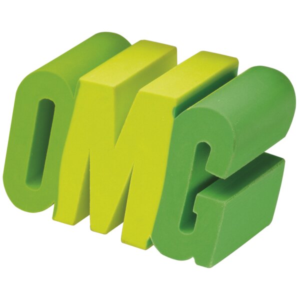 WESTCOTT Gomme en plastique OMG, vert