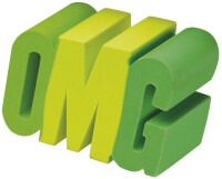 WESTCOTT Kunststoff-Radierer OMG, grün