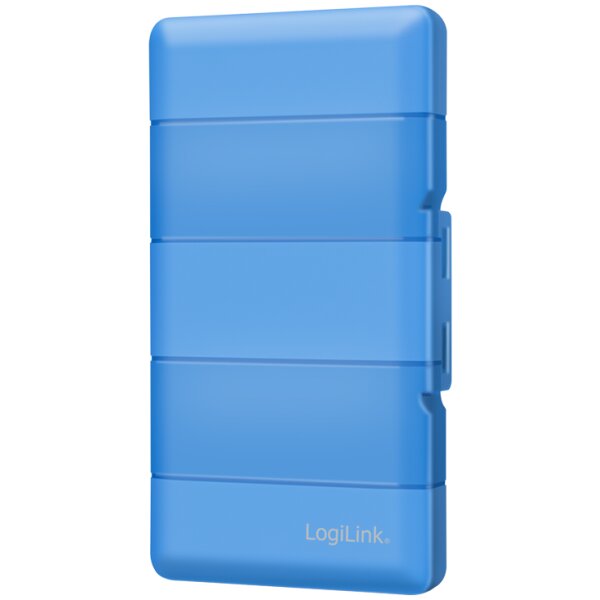 LogiLink Boîte de protection pour 4 SSD M.2 NGFF/NVMe, bleu