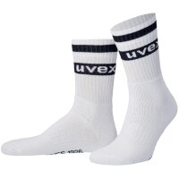 uvex Chaussette Basic, taille 39-42, pack de 3, blanc