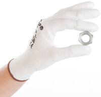 HYGOSTAR Gant de travail Ultra Flex Finger, L, blanc