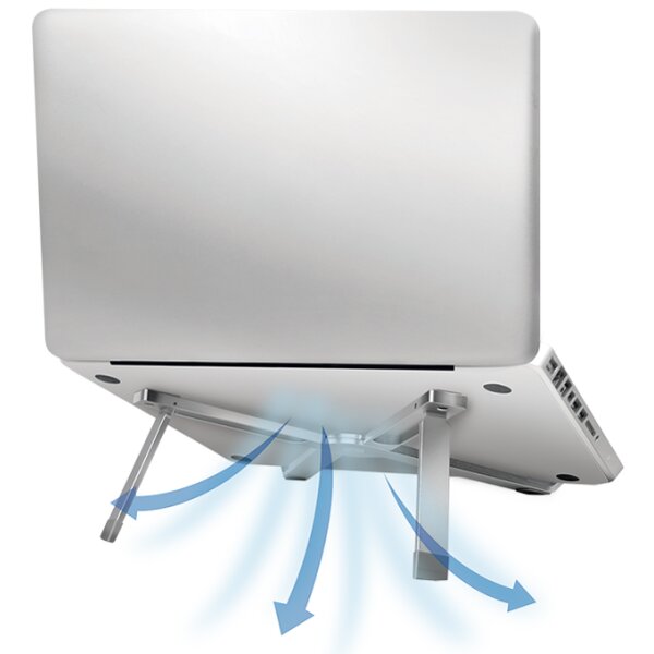 LogiLink Support pour tablette/ordinateur portable, argent