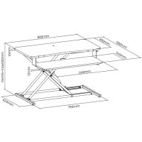 LogiLink Station de travail assis-debout, support clavier