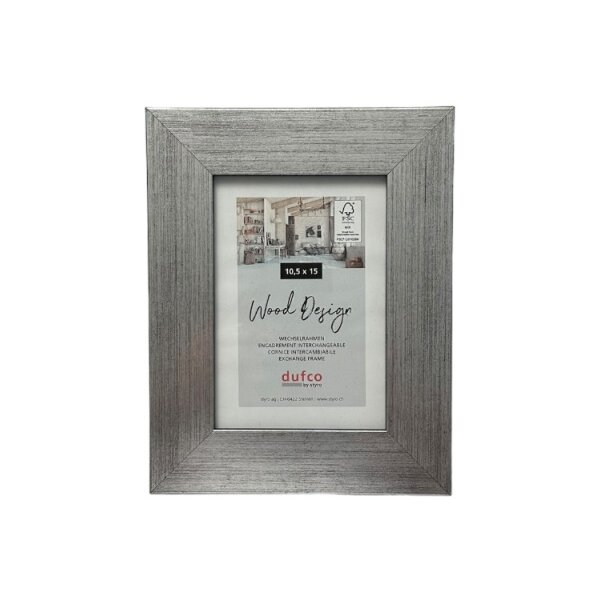 DUFCO Holz-Bilderrahmen 10.5x15cm 1610.80065 Larisis silber