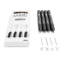 COPIC Multiliner 22075634 gris 4 pièces