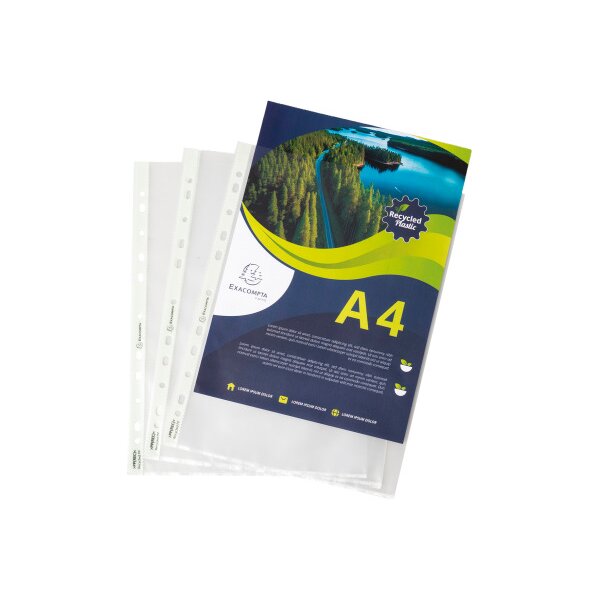 EXACOMPTA Pochette de présentation A4 5320E transparent 60my rec. 100 pcs.