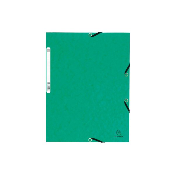 EXACOMPTA Gummibandmappe A4+ 55303E grün manila