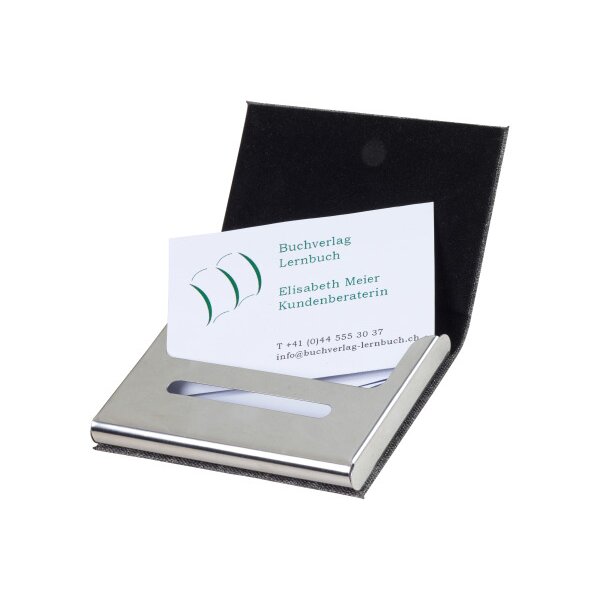 KOLMA Visitenkartenhalter RPET 14.303.03 grau 20 Karten 9.6x6.2x1.5cm