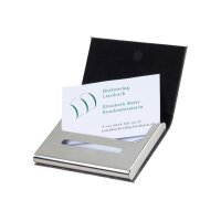 KOLMA Visitenkartenhalter RPET 14.303.03 grau 20 Karten...