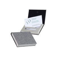 KOLMA Visitenkartenhalter RPET 14.303.03 grau 20 Karten 9.6x6.2x1.5cm