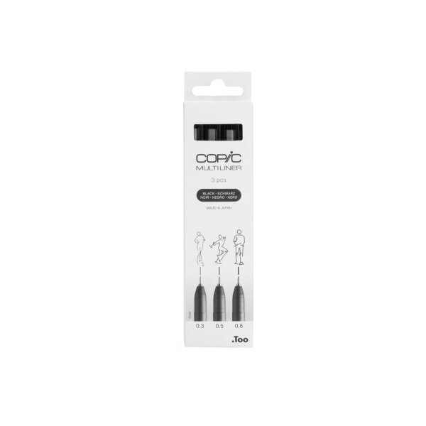 COPIC Multiliner 22075631 schwarz 3 St&uuml;ck