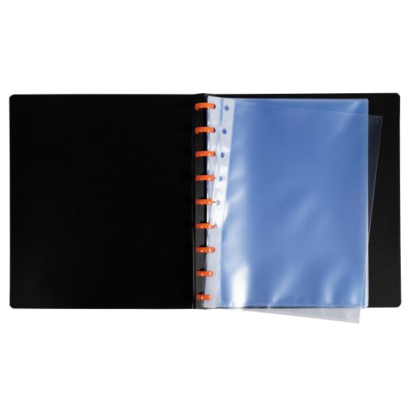 EXACOMPTA Sichtbuch Exaview A5 86034E schwarz 30 Taschen