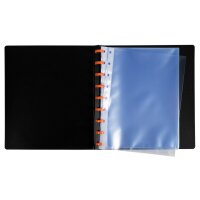 EXACOMPTA Sichtbuch Exaview A5 86034E schwarz 30 Taschen