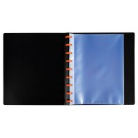EXACOMPTA Sichtbuch Exaview A5 86034E schwarz 30 Taschen