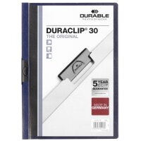 DURABLE Klemmhefter DURACLIP ORIGINAL 30, DIN A4, rot