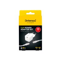 INTENSO Power Charger 30W GaN 1x USB-C 7803042 + Cable...