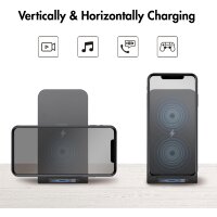 LogiLink Chargeur par induction, 15 watts, noir