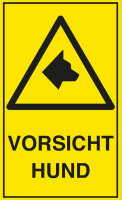 EXACOMPTA Hinweisschild Vorsicht Hund, gelb/schwarz