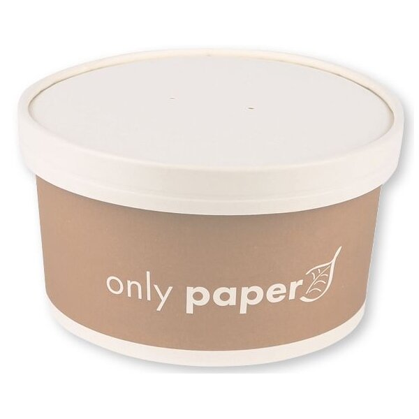 NATURE Star Couvercle pour bol à salade Only Paper, blanc