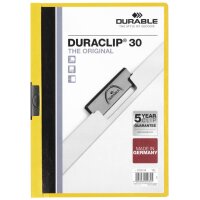 DURABLE Klemmhefter DURACLIP ORIGINAL 30, DIN A4, gelb
