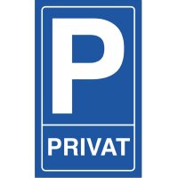 EXACOMPTA Hinweisschild "Kundenparkplatz", blau weiss