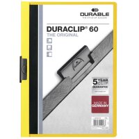 DURABLE Klemmhefter DURACLIP ORIGINAL 60, DIN A4, gelb