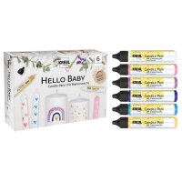 KREUL Candle Pen "Hello Baby", 6er-Set
