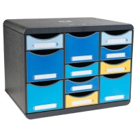 EXACOMPTA Schubladenbox STORE-BOX MULTI Bee Blue, 11...