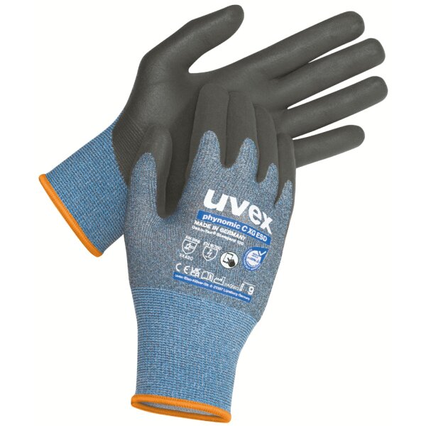 uvex Gant de protection uvex phynomic C XG ESD, taille 8