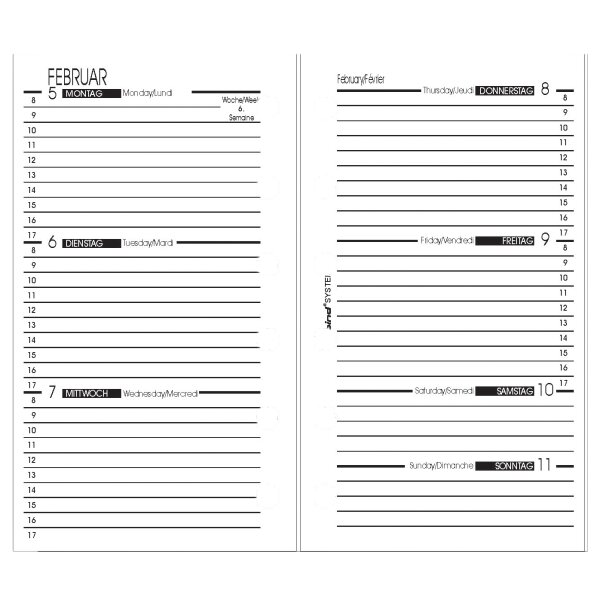 bind Recharge 2026 pour agenda bind A7, modèle 17501