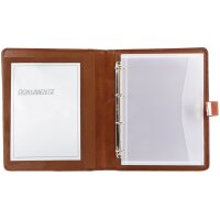 Alassio Porte-documents avec serrure, cuir Hunter, marron
