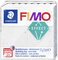 FIMO EFFECT Modelliermasse, weiss-granit, 57 g