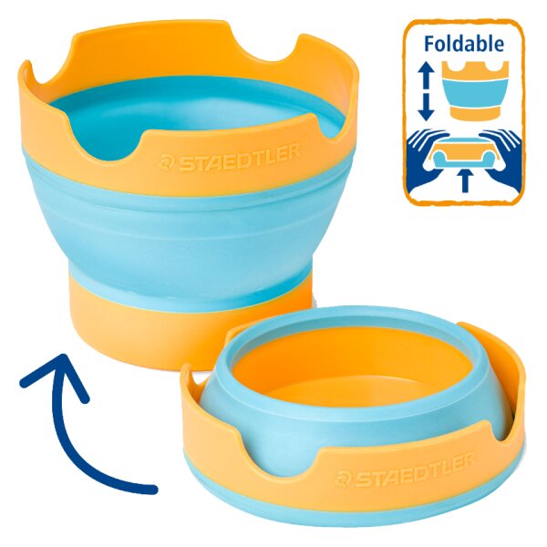 STAEDTLER Gobelet Noris junior, turquoise/jaune soleil