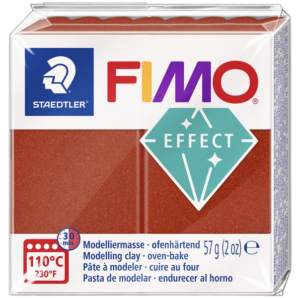 FIMO Pâte à modeler EFFECT, 57 g, bleu métallisé