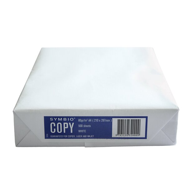 SYMBIO Copy Universalpapier weiss A4 80g - 4 Kartons (10000 Blatt)