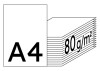 SYMBIO Copy Universalpapier weiss A4 80g - 1/2 Palette (50000 Blatt)