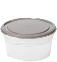 smartstore Frischhaltedose, rund, 0,45 L, grau transparent